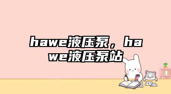 hawe液壓泵，hawe液壓泵站