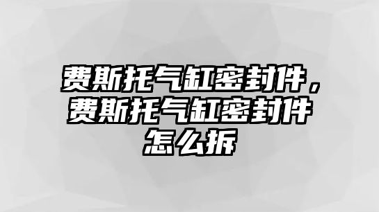 費(fèi)斯托氣缸密封件，費(fèi)斯托氣缸密封件怎么拆