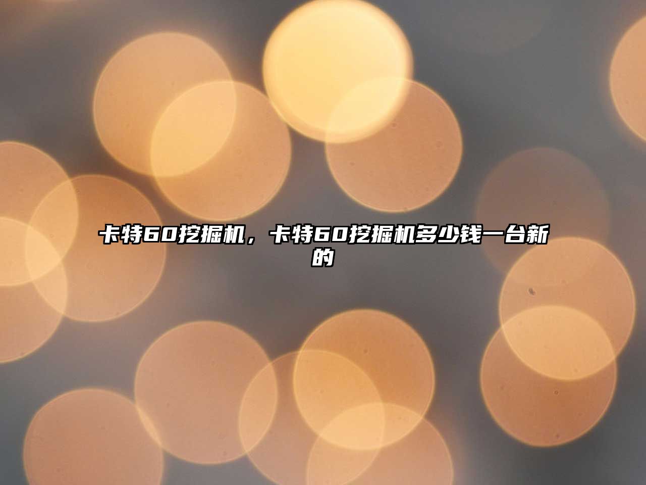 卡特60挖掘機(jī)，卡特60挖掘機(jī)多少錢(qián)一臺(tái)新的