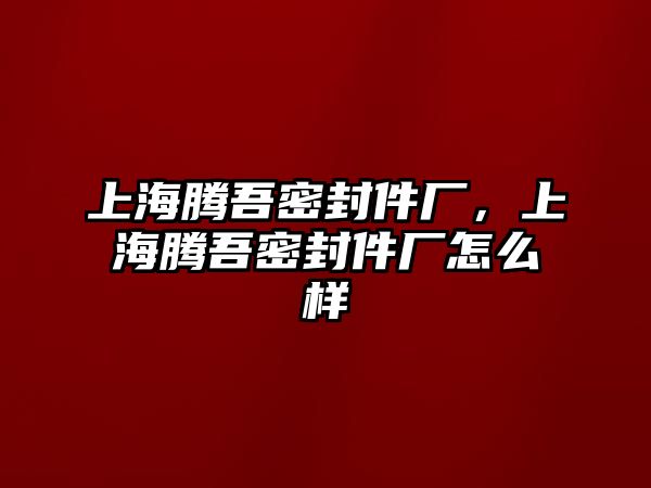 上海騰吾密封件廠，上海騰吾密封件廠怎么樣