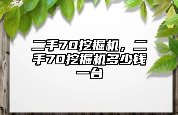 二手70挖掘機(jī)，二手70挖掘機(jī)多少錢一臺(tái)