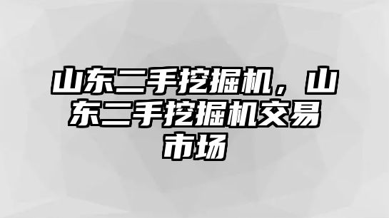 山東二手挖掘機(jī)，山東二手挖掘機(jī)交易市場(chǎng)