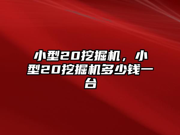 小型20挖掘機，小型20挖掘機多少錢一臺