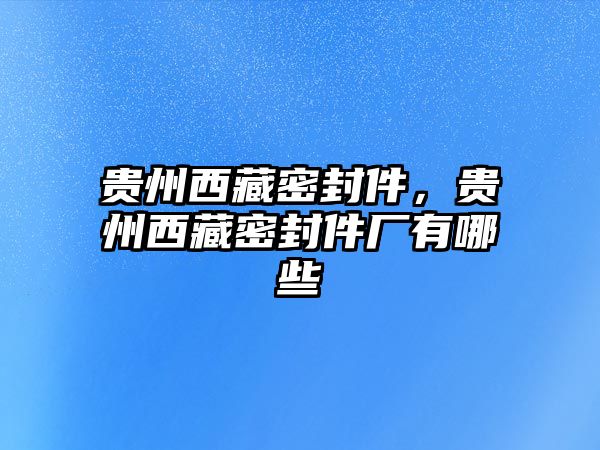 貴州西藏密封件，貴州西藏密封件廠有哪些