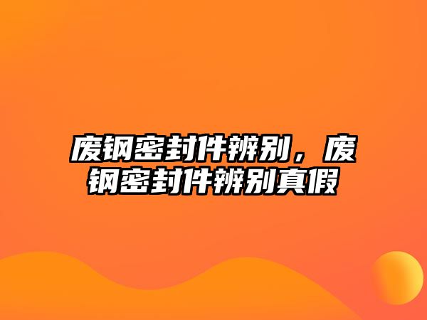 廢鋼密封件辨別，廢鋼密封件辨別真假