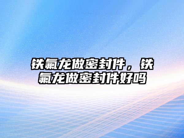 鐵氟龍做密封件，鐵氟龍做密封件好嗎