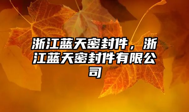 浙江藍天密封件，浙江藍天密封件有限公司