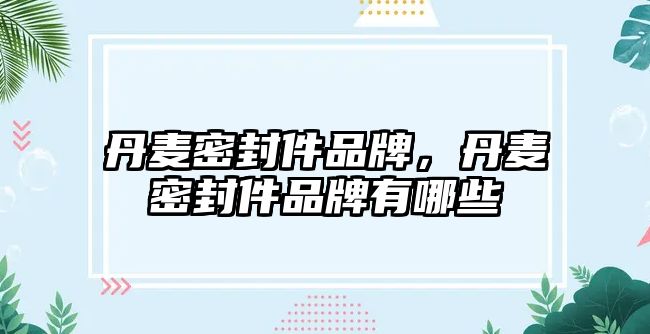 丹麥密封件品牌，丹麥密封件品牌有哪些