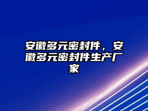 安徽多元密封件，安徽多元密封件生產(chǎn)廠家