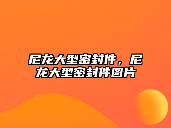 尼龍大型密封件，尼龍大型密封件圖片