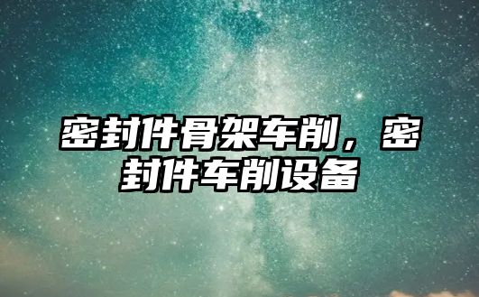 密封件骨架車削，密封件車削設(shè)備