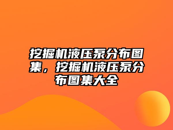 挖掘機液壓泵分布圖集，挖掘機液壓泵分布圖集大全