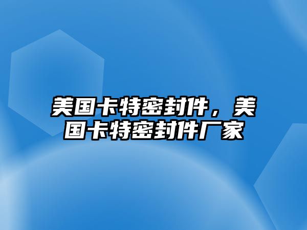 美國卡特密封件，美國卡特密封件廠家