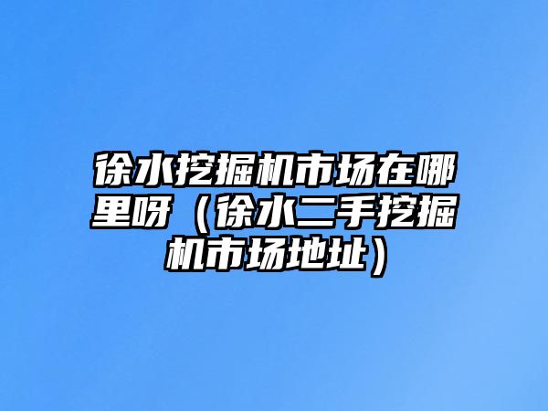 徐水挖掘機市場在哪里呀（徐水二手挖掘機市場地址）