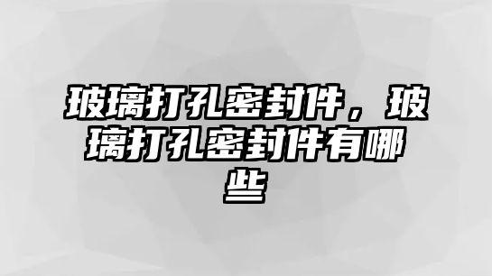 玻璃打孔密封件，玻璃打孔密封件有哪些